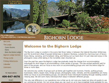 Tablet Screenshot of bighornlodgemontana.com